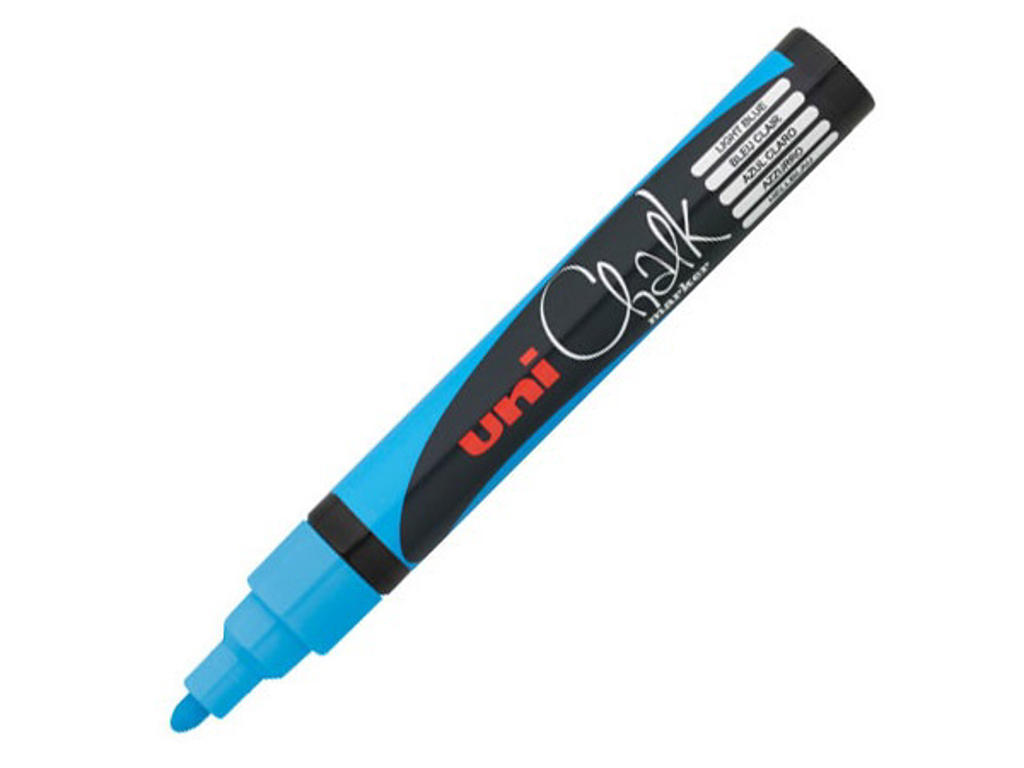 Chalkmarker Uni PWE-5M blå