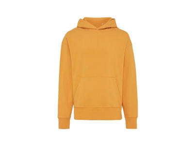 Iqoniq Yoho afslappet hoodie i genanvendt bomuld, sundial orange