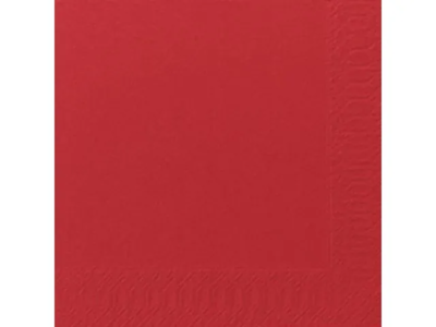 Servietter 33x33 cm 3-lags Duni rød 8x125 stk