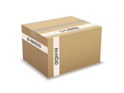 Papkasse 590x290x385 mm 4 mm - 66 liter