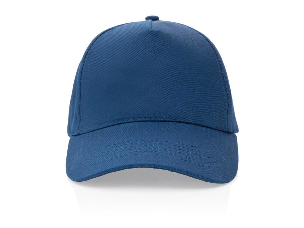Impact 5 Panels cap, 280gr Genanvendelig Bomuld, med Aware&trade;, Marine blå