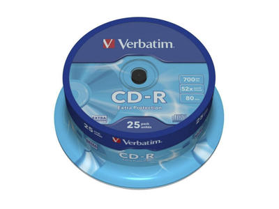 CD-R  700 MB 80 min 25 stk.