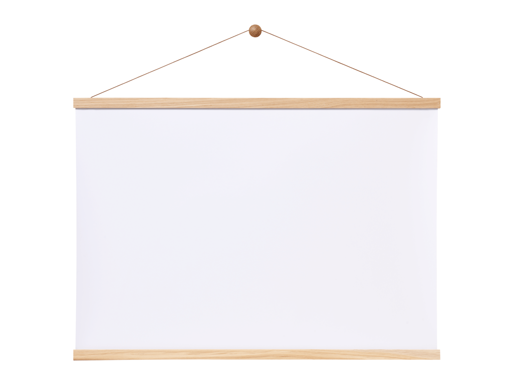 Plakatophæng 71 cm m/magnet egetræ