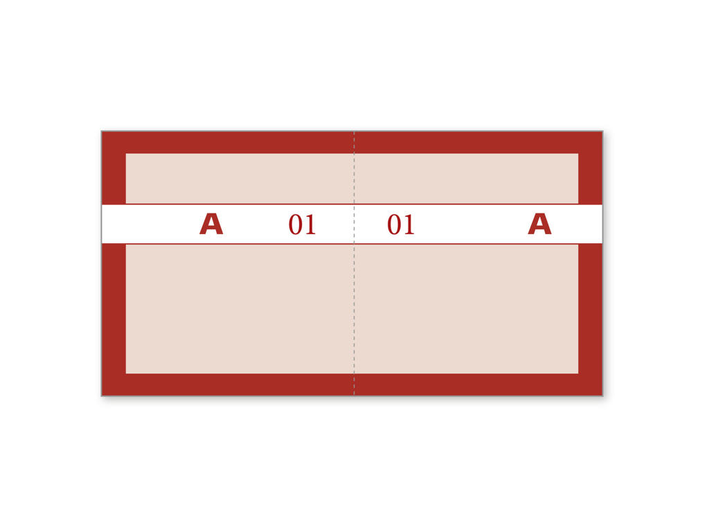 Kuponbog Rød 2x100 blade