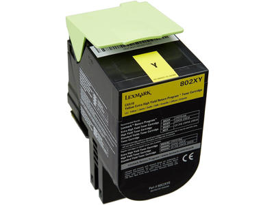 Lexmark toner 80C2XY0 gul, 4000 sider
