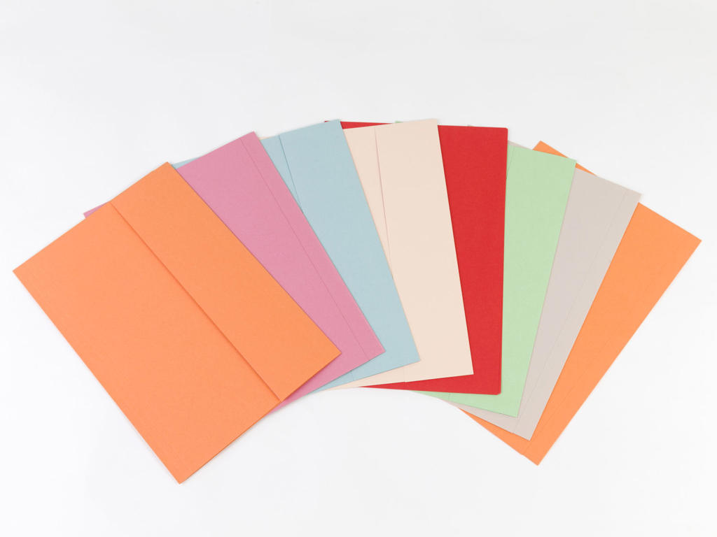 Kartonmappe Folio 103 801046 m/1 klap rosa 