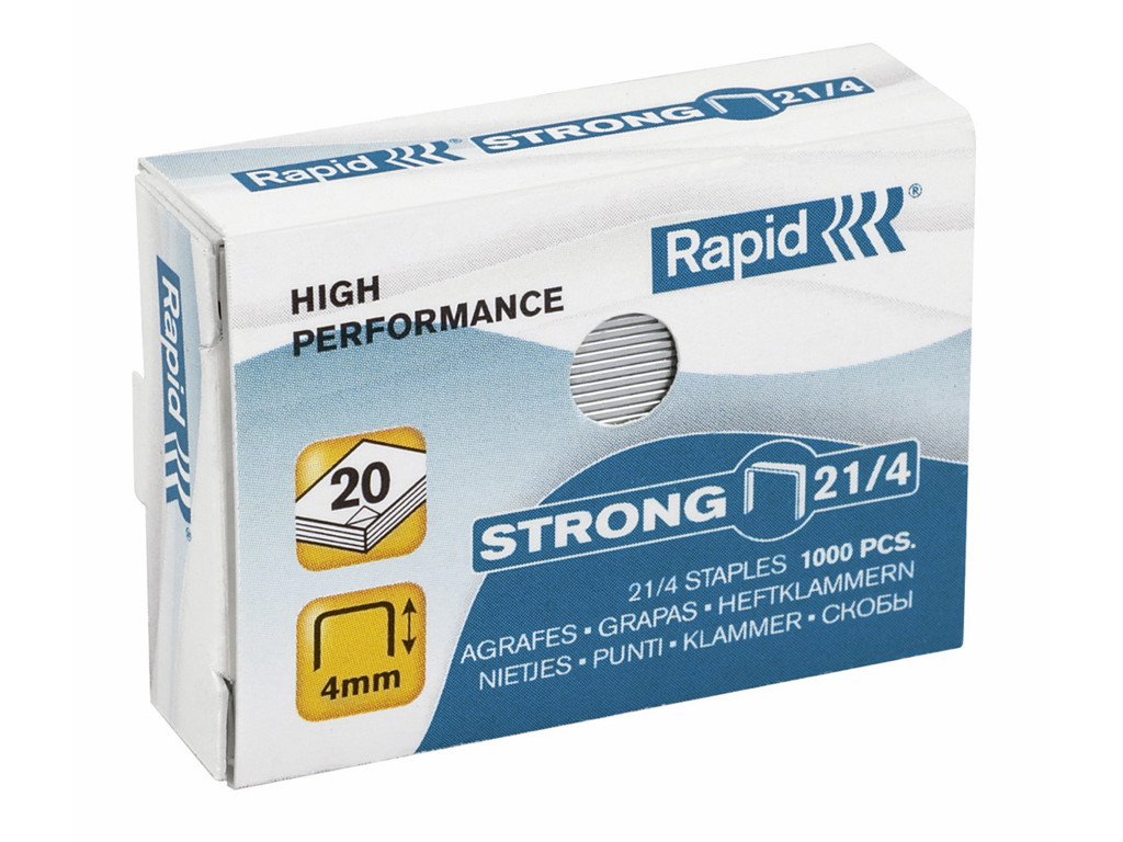 Hæfteklamme 21/4 Strong Rapid 1000 stk