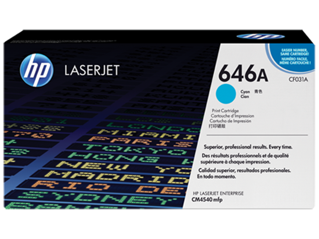 HP 646A toner CF031A cyan, 12500 sider