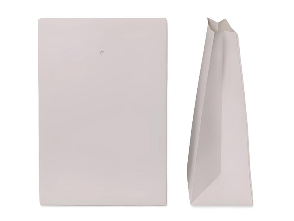 Gavepose 12x4x14+2cm nude kraftpapir 100 stk