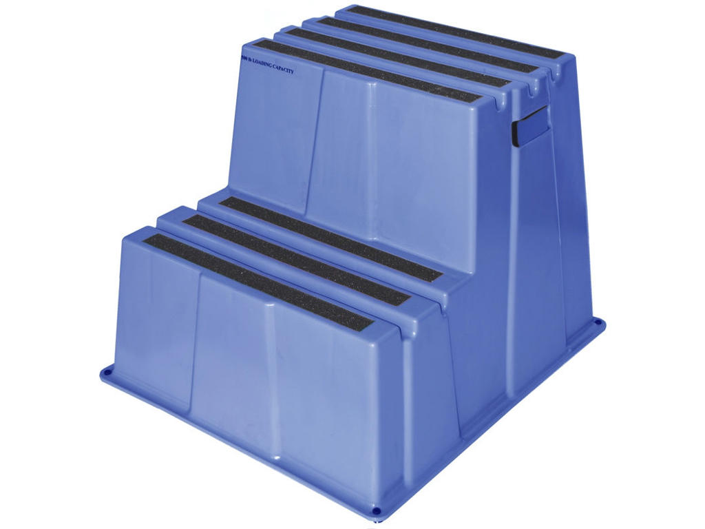 Sikkerhedstrappe | 2 trin, | Twin | Blå