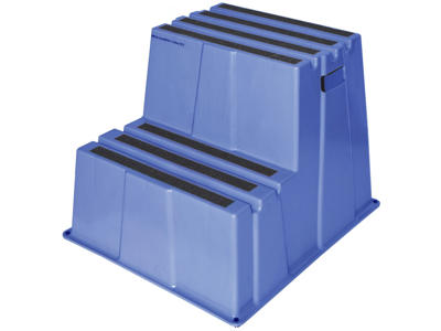 Sikkerhedstrappe | 2 trin, | Twin | Blå