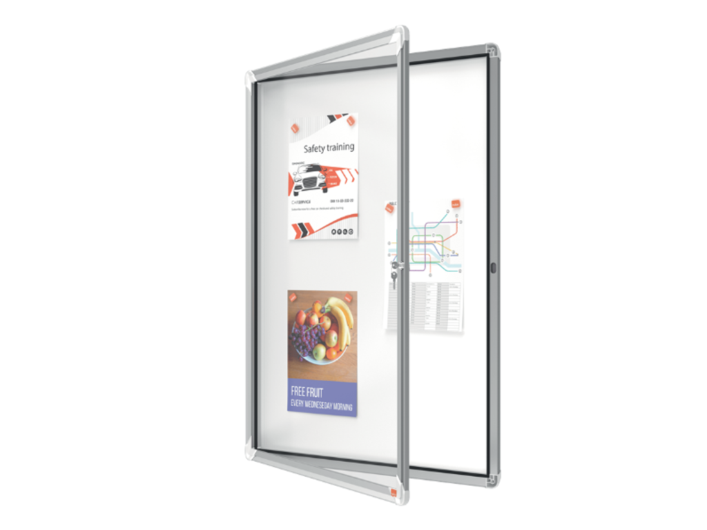 Opslagsskab | Nobo | 9xA4 | magnetisk | udendørs brug