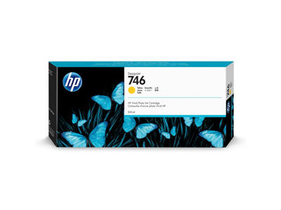 HP 746 blæk gul 300 ml.