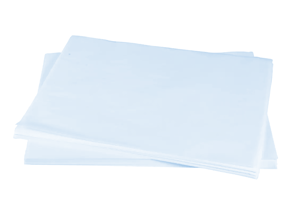 Franskbrødspapir 37x46cm 25gr. lysblå 1150 ark