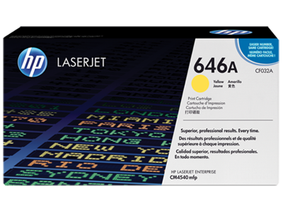 HP 646A toner CF032A gul, 12500 sider