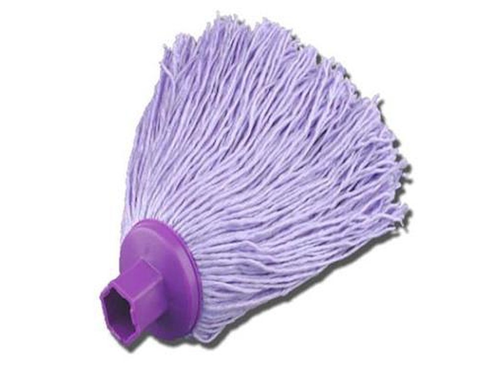 Moppegarn Mery 175gr. Sekskantet Gevind Lilla Microfiber