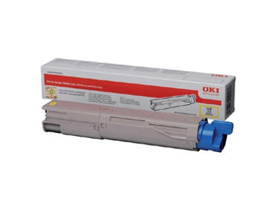 OKI toner MC853/873 gul 7.3K, 7300 sider