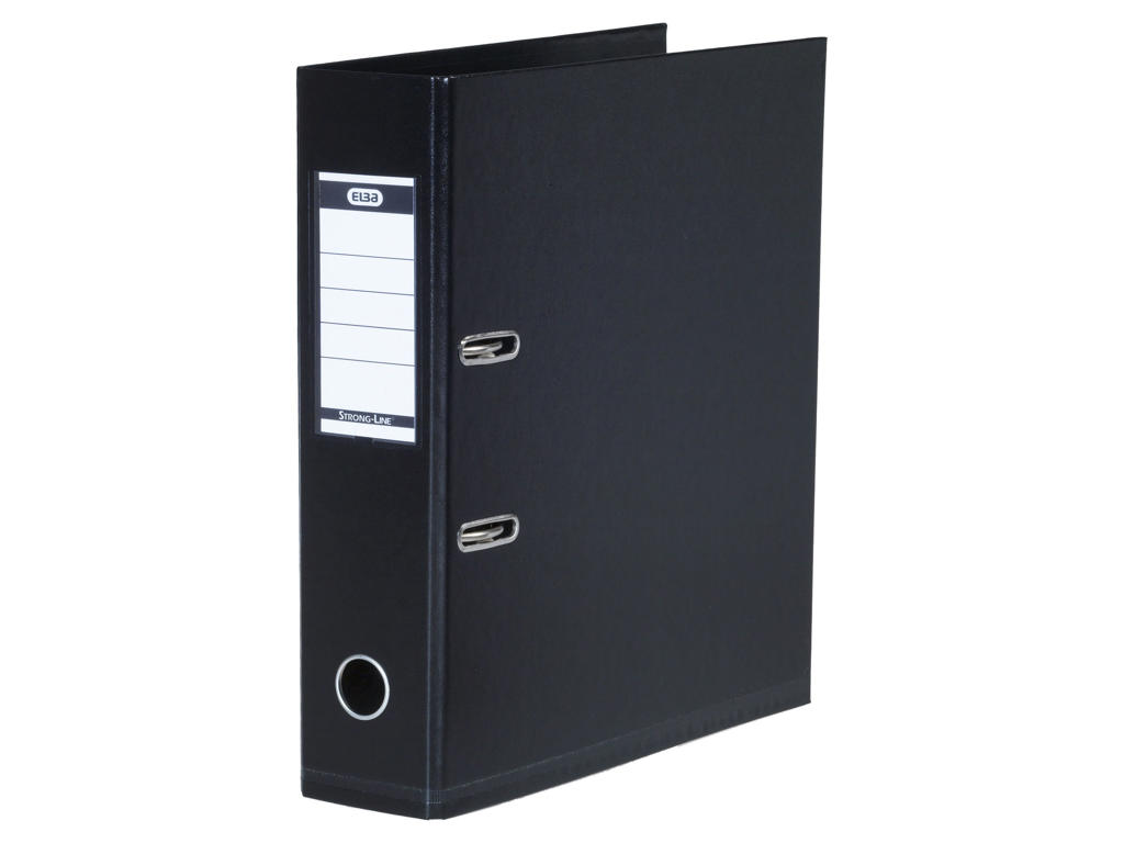 Brevordner ELBA A4 80 mm sort