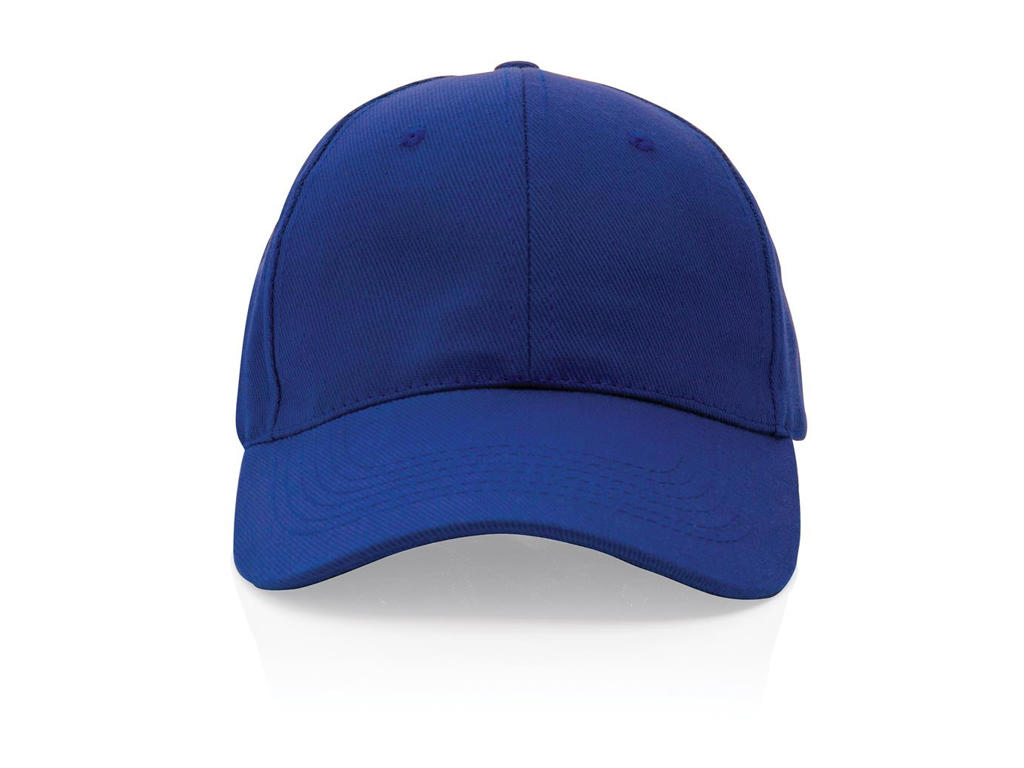 Impact 6 Panels cap, 280gr Genanvendt Bomuld, Aware&trade; Tracer, blå