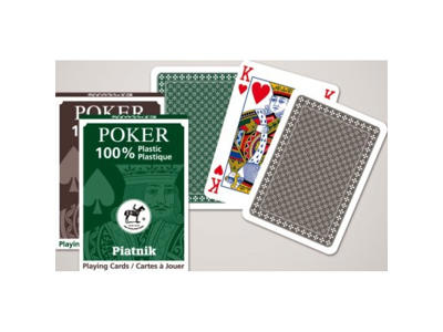 Spillekort Poker 100% plastik 55 blade