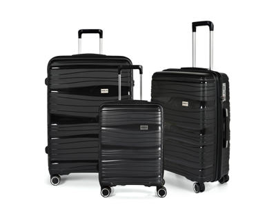 Kuffertsæt RakelW Travel Alfrida 20"-24"-28" sort