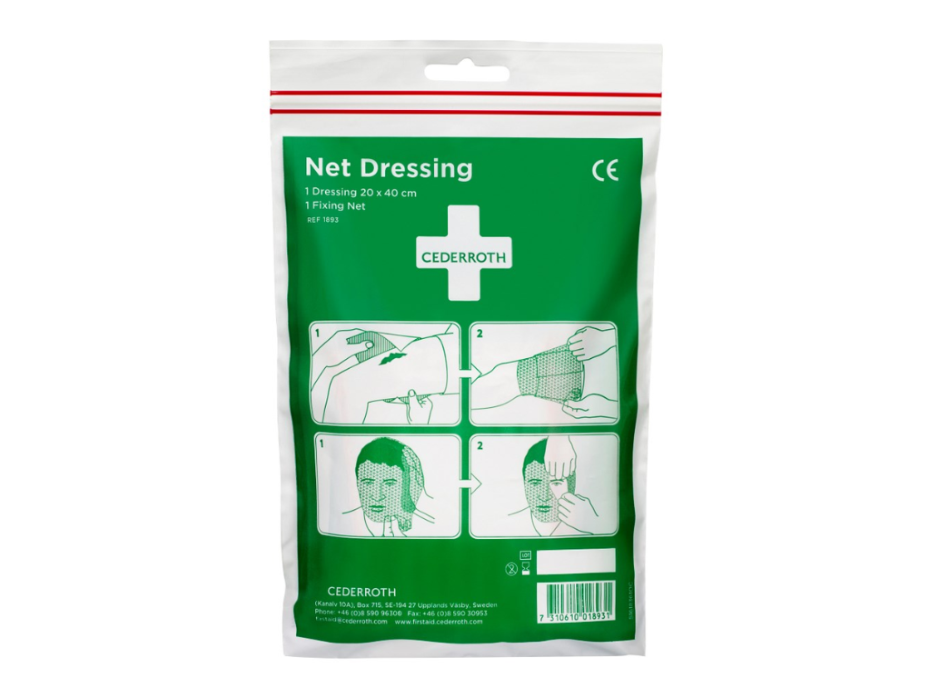 Netforbinding Cederroth 20x40cm + 1 holdenet