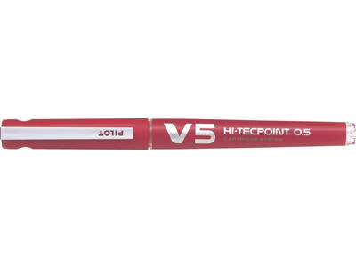 Pilot Hi-Tecpoint V5 rød 10 stk