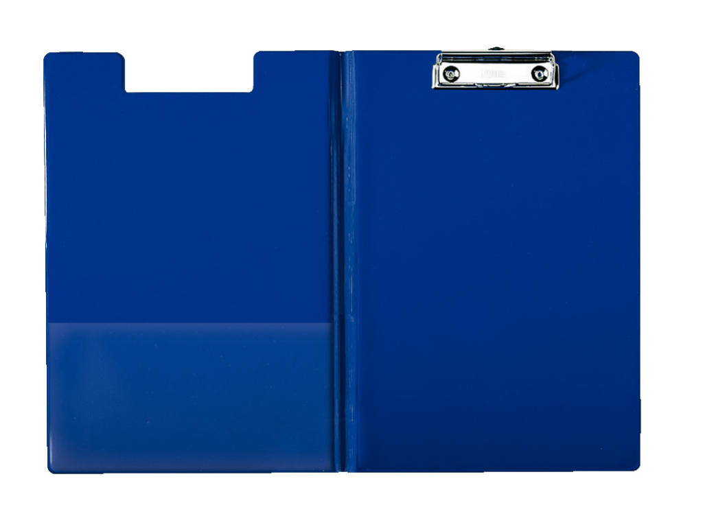 Clipboard A4 med omslag blå