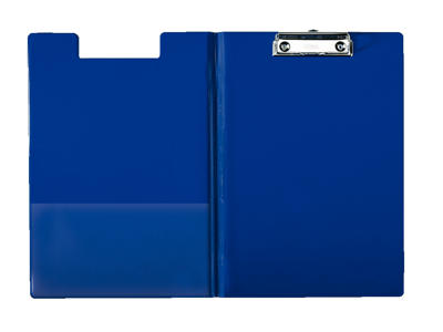 Clipboard A4 med omslag blå