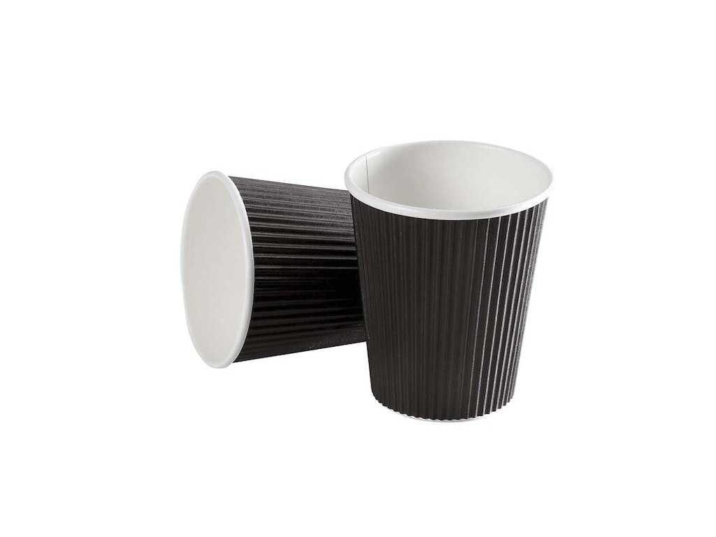 Papkrus Black line ripple wall | 34 cl | 600 stk