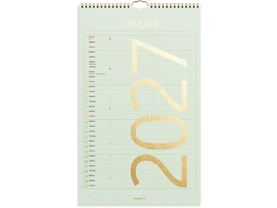 Familiekalender Color stor 2027