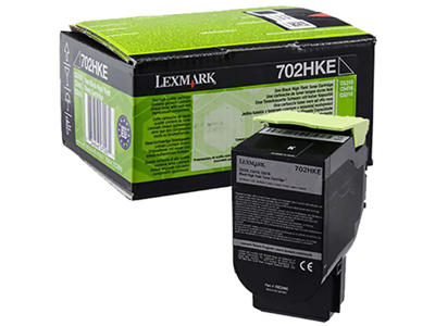 Lexmark toner 702H 70C2HKE sort, 4000 sider