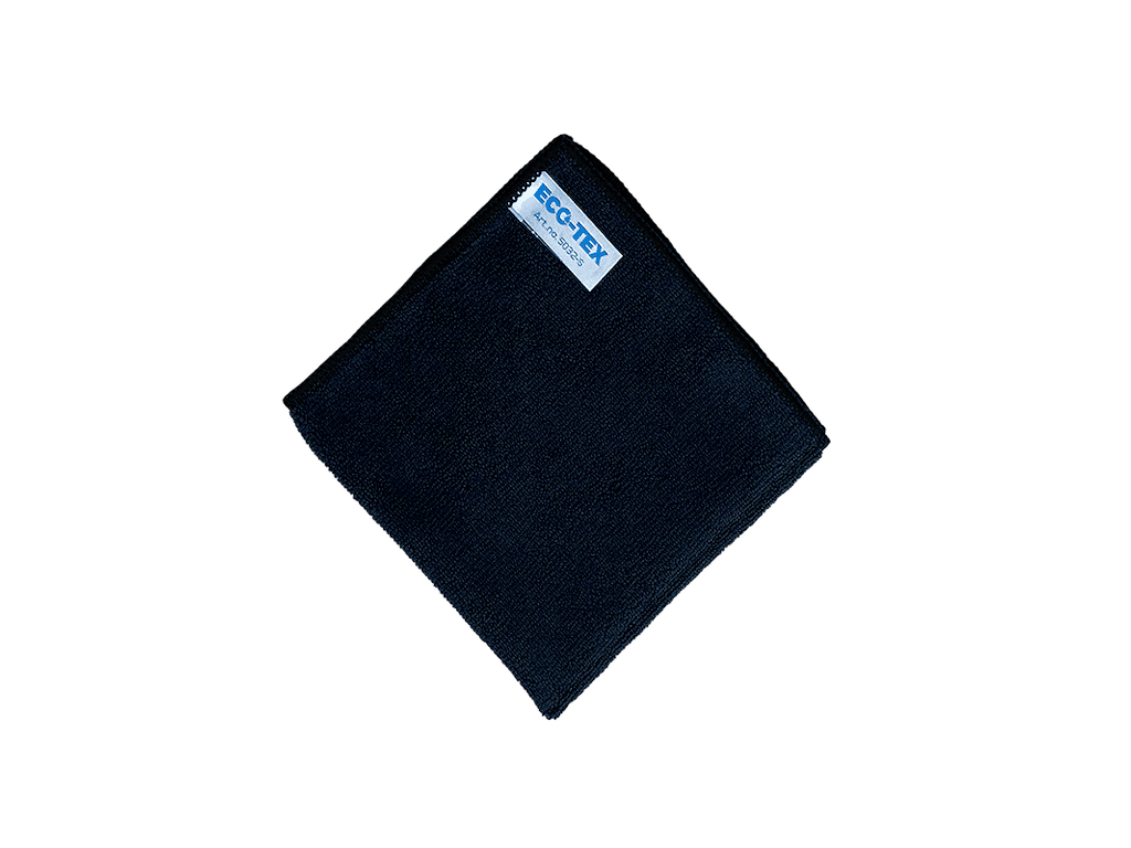 Microfiberklud 32x32 cm ECO-TEX SOFT sort 10 stk