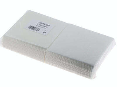 Klud rengøring 38x38 cm hvid 20 stk