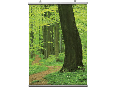Plakatophæng 20mm alu 50 cm.