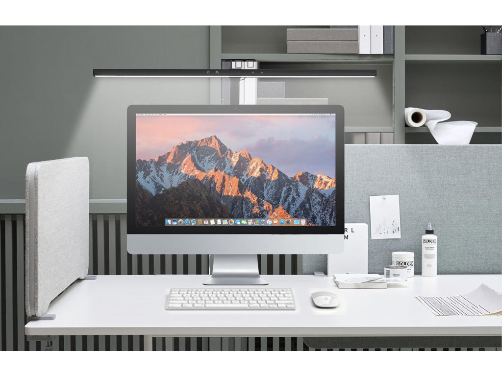 Bordlampe Unilux Strata LED med klemme sort 