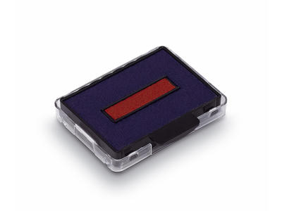 Stempelpude Trodat 6/50 rød/blå 2 stk