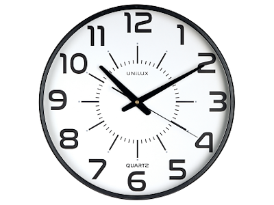 Vægur Unilux Maxi POP sort quartz Ø37,5 cm