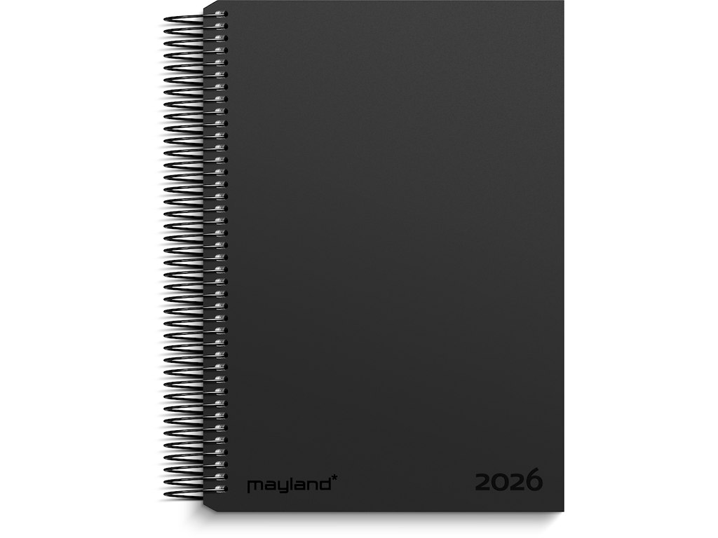 A5 dagkalender job/privat sort kunstskind 2026