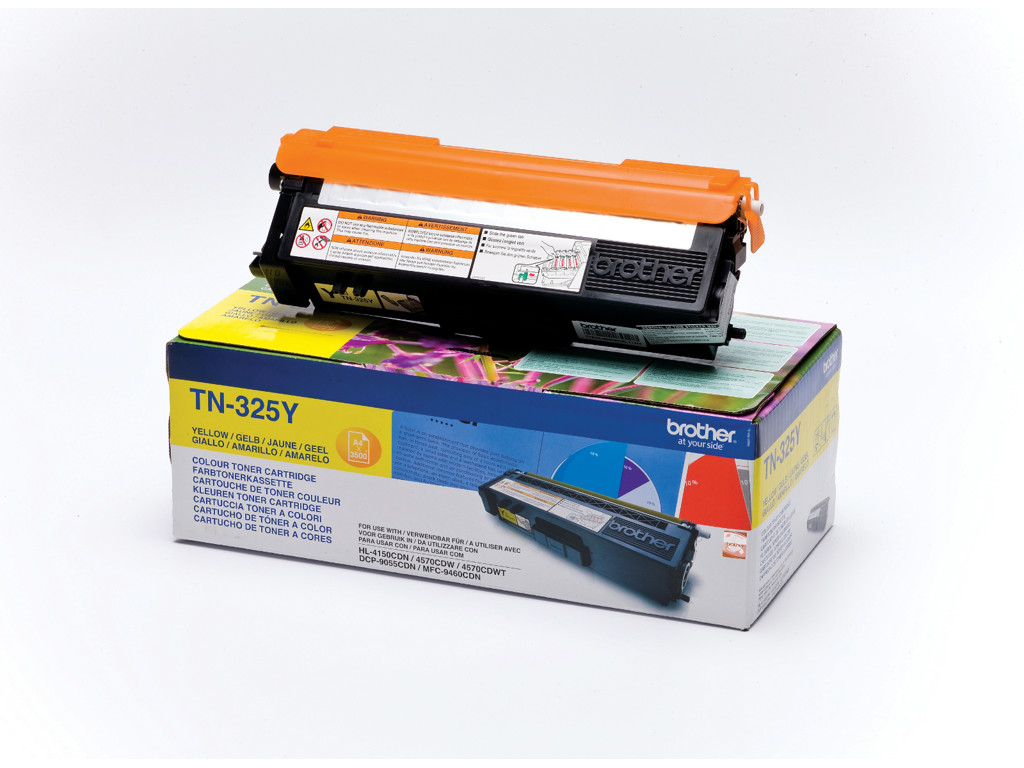 Brother toner TN-325Y gul, 3500 sider