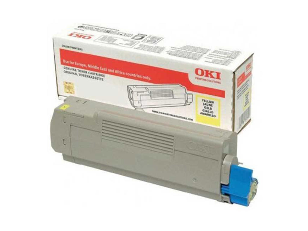 OKI toner C612 Gul, 6000 sider