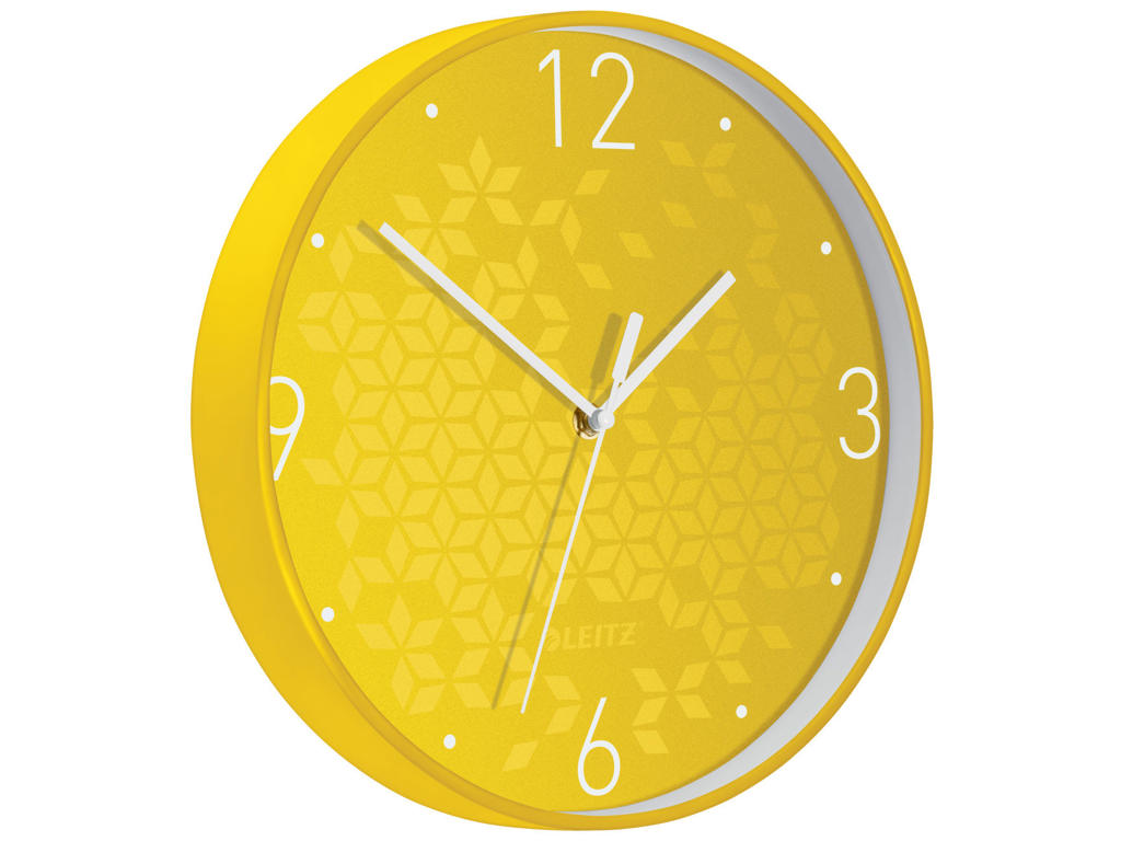 Vægur Leitz WOW Ø29cm gul