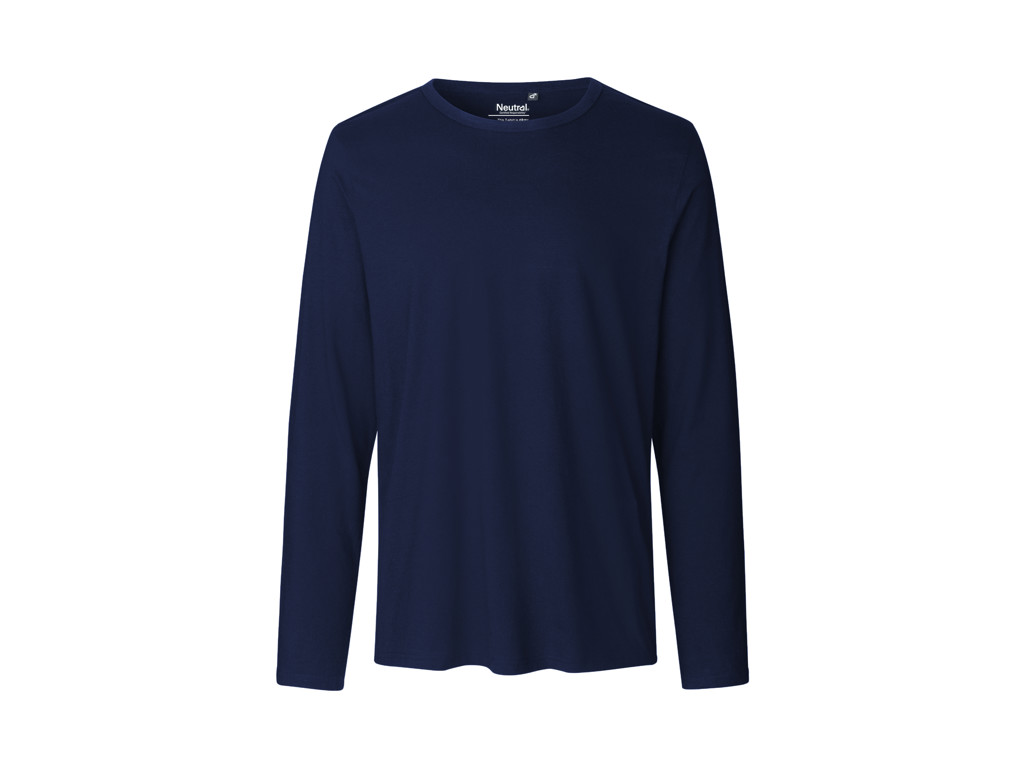 Herre Langærmet T-shirt Neutral O61050 navy 