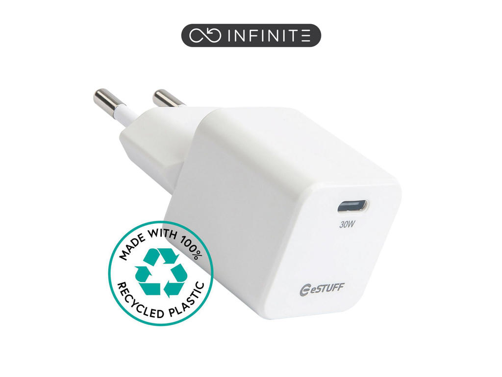 Lader Home eSTUFF USB-C  30W hvid-UDGÅET