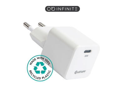 Lader Home eSTUFF USB-C  30W hvid-UDGÅET