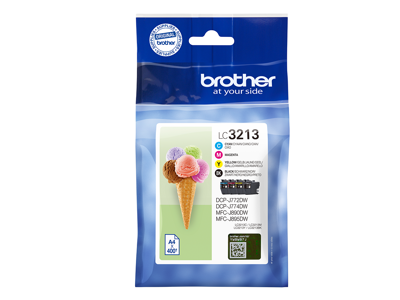 Brother blæk LC3213 CMYK, 1600 sider