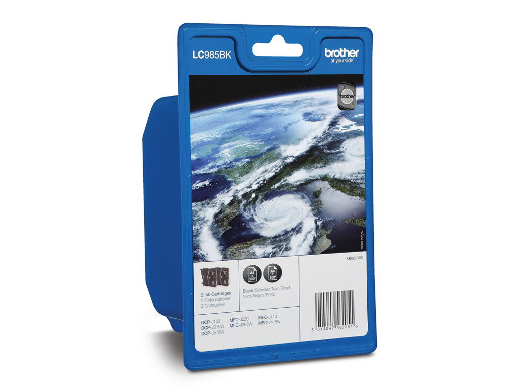 Brother blæk LC985BK sort, 300 sider