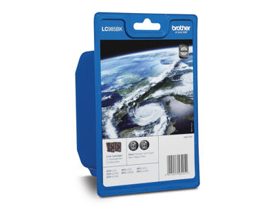 Brother blæk LC985BK sort, 300 sider