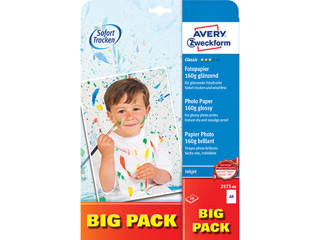 Fotopapir A4 160gr. inkjet Classic Glossy 60 ark