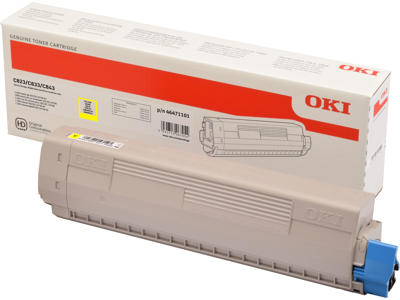 OKI TONER C823/833/843 Gul, 7000 sider